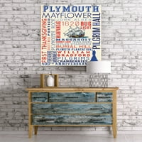Plimut, Massachusetts, 400. godišnjica, tipografija i ikone