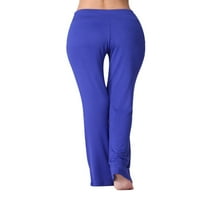 Seksi plesne žene joga hlače pantalone za fitness sportske hlače gamaše nacrtaju sredinom struka zvona