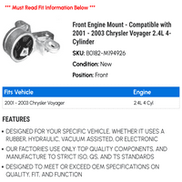 Prednji nosač motora - kompatibilan sa - Chrysler Voyager 2.4L 4-cilindar 2002