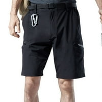 Amidoa Cargo Radne kratke hlače za muškarce Pamučni elastični rastezljivi struk kratki multi džepovi
