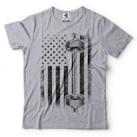 Muška američka zastava s majicama na majici USA Freedom Majica Workout T-Majica Gym majice Gym Bro pokloni