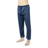 Muške meke elastične struk Pajama hlače satenske dnevne dno crtačke hlače duge pidžame