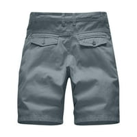 Luiyenes alat za alate sa zatvaračem muški džepni modni kopče Solidne višestruke hlače u boji Ležerne