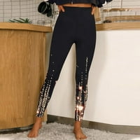 Joga hlače Sportske tajice Dugim print pantalonama Hopsi Yoga hlače The Training pantalone Žene Visoki