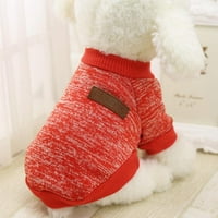 Modni fokus na kućnu ljubimcu za pse pletiva duks pasa meka zadebljanje toplim psić psima Zimski pupkani džemper za pse