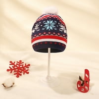 Djeca djeca zimska jesen Držite topla kose pletene hat božićni ukras