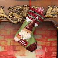 Ayyufe Božićne čarape Santa Claus Snjegović jelena Lijepa velika veličina Viseća dar kesica Božićni