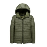 Zunfeo zimska jakna za muškarce - lagana jakna s dugim rukavima Slim Fit Turtleneck s kapuljačom sa