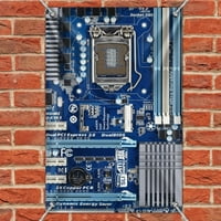 Plavi računalni matični brodski procesor CPU kućni poslovni ured