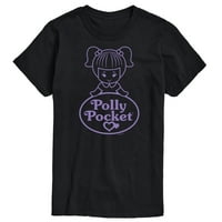 Polly džep - Logo i lutka - Muška grafička majica kratkih rukava