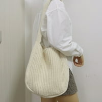 Retro pletena ženska torba velika torbica za kupovinu