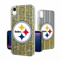 Pittsburgh Steelers iPhone Text Backdrop dizajn Slitter futrola