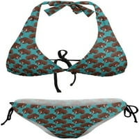 Mamuth Women Halter String Triangle Bikini setovi dva seksi kupaći kostimi