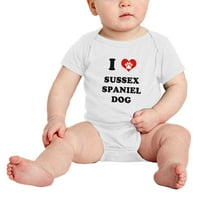 Srce Susse španijel pasa smiješne bebe rompers novorođene odjeće