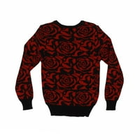 Incity Boys Tween 7-GODINE Redovni fit crveni crni casual dugih rukava Rosy džemper