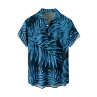 Hanas Fashion Casual Man Majice Ljeto Novo muško tiskovina Slim Fit košulja Velika modna casual majica
