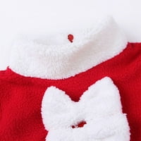 FLMTOP Baby Girg Božićne haljine sa šeširom Santa Claus Cosplay kostim