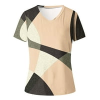 Gaecuw ljetni vrhovi za žene bluze s kratkim rukavima T / košulje za pulovere TEES T-majice apstraktne