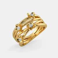 Indija bezvremenska elegancija: Ira Diamond Ring u 18KT Žuto zlato - 0. CT Diamonds, Bezel postavke