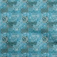 Onuone pamučna kambrična teal plava tkanina patchwork haljina materijala tkanina za ispis tkanina sa