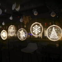 Dianhelloya 3D božićno stablo LED privjesak svjetla visila noćna svjetiljka u zatvorenom uređenju