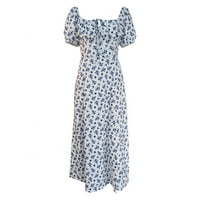 Maxi haljina za žene Boho haljina Cottegecore haljina Proljeće Ljetna haljina cvjetna casual vintage