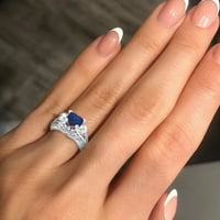 Keusn Žene prsten Šareni cirkon vjenčani nakit prstena veličine legura 6- Poklon prst w