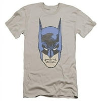 Batman & Bitman za odrasle pamuk vrhunske platnene brend Slim Fit 30-majica, srebrna - 2x