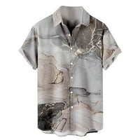 Košulje za muškarce vrhovi modni proljetni ljetni casual kratkih rukava od ispisanih majica TOP bluza