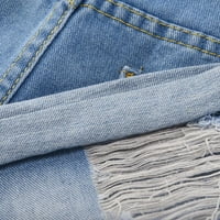 Ženske kratke hlače Ženske modne čvrste traper kratke hlače Poklopni rupe casual patentne patentne patentne