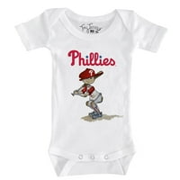 Dojenčad sitni otvor bijeli Philadelphia Phillies Slugger Bodysuit