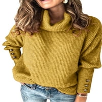 Julycc ženski visoki revel solid pleteni džemper