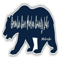 Gremlin Cove Harlan County Lake Nebraska suvenir 3x frižider magnetni medvjed dizajn