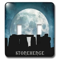 3drose Stonehenge drevni izvor misticizma i spletka iz B C sa Mjesecom - dvostruki preklopni prekidač