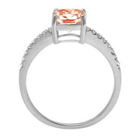 2.7ct rezan crveni simulirani dijamant 14k Bijelo zlato ugraviranje izjava bridalna godišnjica Angažovanje