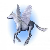 Pegasus krilanski konjski zid naljepnica Wallmonkeys Ogulja i pastic Graphic WM243698