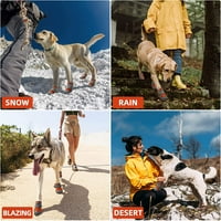 Outeq prozračne čizme za prozračne pse s protuklizniovim potplatima i reflektirajućim trakama za srednje