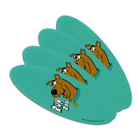 Scooby-doo ruh roh dvostrana ovalna datoteka za nokte za nokte
