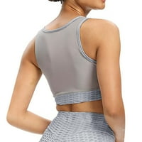 GDFUN Ženske sportske potporne podrške Yoga Crop Tops Teret Majice Bluze Thirts Majice za žene