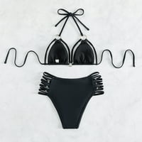 Huaai Plus veličine bikini zasebne zasebne bikini Solid Boja kupaći kupaći kostim Tankini kupaći kostimi