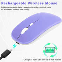 2.4GHz i Bluetooth punjivi miš za TECNO Spark 8p Bluetooth bežični miš dizajniran za laptop MAC iPad