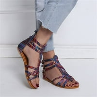 Ženske cipele Ženske sandale Sandale za etničke stile Flats Cipele za kopče Sandale Purple 9