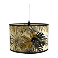 Štampana bambusona žarulja sjenka viseća svjetiljka Shade covers Početna Dekorativna svjetiljka na platnu