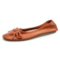 Crocowalk Womens ravne cipele na natilacima Udobne baletne stanovi Žene haljine cipele lagana bowknot