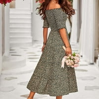 Ženski maxi sprat za klirens cvijeća Vintage modna odjeća za žene ANCLE dužine haljine trendu haljine