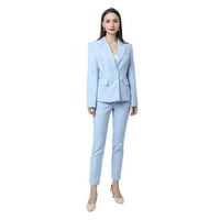 Omladupski ženski uredski radni odijelo postavlja jedno dugme Plavi blej i hlače