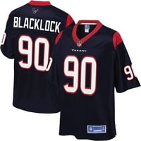 NFL_ PRO Line Muška ross Blacklock Navy Houston Texans_ Tim replika igrača
