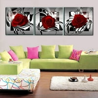 Rose cvijet na platnu bez nafte ulje na zidnu umjetnost Slika za kućnu dnevnu sobu DEKOR 30X