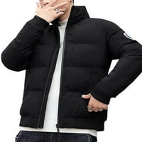 Beiwei Muška jakna Stand up ovratnik kaput dugih rukava Džepovi kaputi Omotači jesen Solid Boja Regular