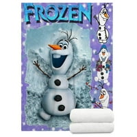 Frozen Olaf Fleece ćebeme meke runo babaju deke Lagano toplo ugodno zračno prekrivač za kućne ljubimce